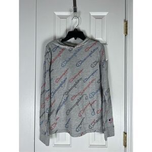 NWT Champion Boys Hooded Shirt Size L 10/12